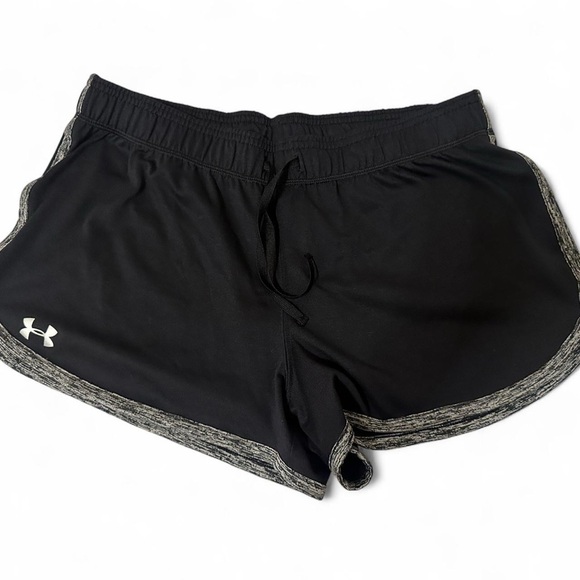 Under Armour Women's Black and Gray Athletic Shorts - Picture 1 of 2